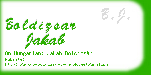 boldizsar jakab business card